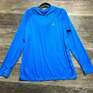 Willit Blue Hooded Long sleeve top